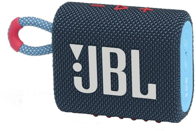Колонка порт. JBL GO 3 синий/розовый 4.2W 1.0 BT 10м JBLGO3BLUP
