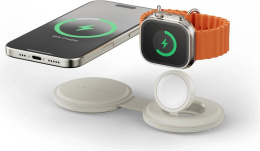 Переносное зарядное устройство Satechi Qi2 OntheGo 2-in-1 Wireless Charger. Цвет: песочный (ST-QTG21W)