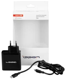 Блок питания Ippon CW45 автоматический 45W 5V-20V 3A 1xUSB 5A от бытовой электросети