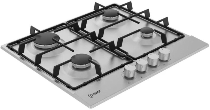 Газовая варочная панель Indesit THPM 641 IX/I, независимая, нержавеющая сталь 869890400130