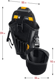 Сумка для инструментов Kraftool KH-5 5карм. черный/желтый 38769