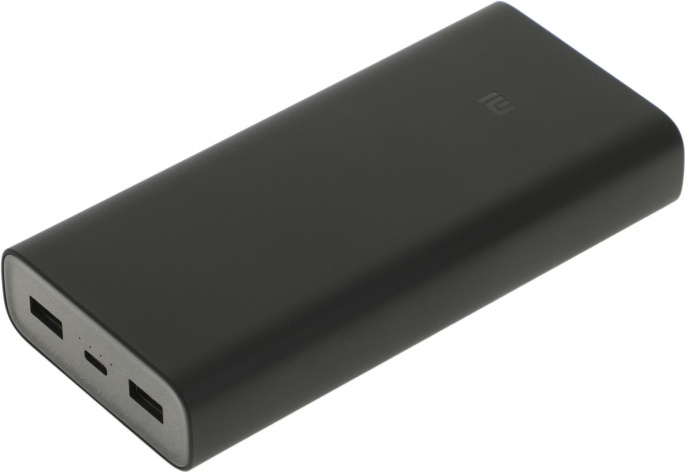 Внешний аккумулятор Power Bank Xiaomi Mi Power Bank 3, 20000мAч, черный [bhr5121gl]