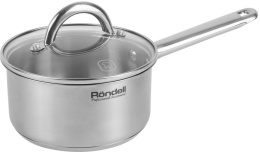 Ковш Rondell Point RDS-1308 0.9л. d 14см с крышкой стальной