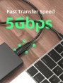 Адаптер CABLETIME CP73B (CT-OTG-AMCF-ABL) USB3.0 A Male to USB -C Female OTG С петлей для шнурка. Алюминий