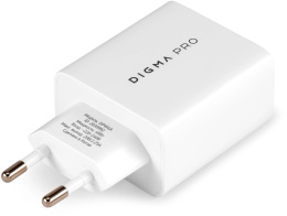 Сетевое зарядное устройство Digma DPW4A,  USB-A,  USB-C, 45Вт, 3A, белый [dpw4a5gx11wh]