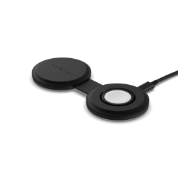 Переносное зарядное устройство Satechi Qi2 OntheGo 2-in-1 Wireless Charger. Цвет: чёрный (ST-QTG21K)