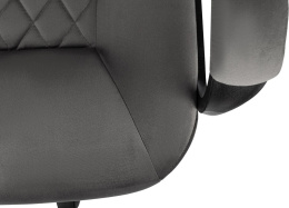 Кресло руководителя Бюрократ CH-730, ткань, до 120кг, топ-ган, фиксированные подлокотники,  темно-серый