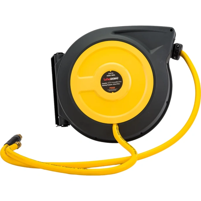 Катушка со шлангом 15м воздух/вода, давлением до 20 bar, соединение 1/2 Lubeworks 27537154