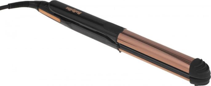 Выпрямитель для волос BABYLISS ST481E,  черный и золотистый