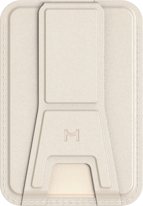 Кошелек-кардхолдер Magssory Duo ACL011 Ivory ACL011i вмещает до 3-х пластиковых карт, совместимость с MagSafe, складная многофункциональная подставка