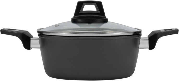 Кастрюля 4л Polaris Graphit 24C,  алюминиевая, с крышкой