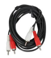 Кабель аудио Ningbo JAAC024-1.5 2хRCA m /2хRCA m 1.5м. черный