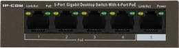 Коммутатор IP-COM G1105P-4-63W, неуправляемый