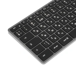 Беспроводная клавиатура Satechi Slim X3 Bluetooth Keyboard-RU. Раскладка - Русская. Цвет- Серый космос.
