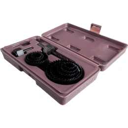 Набор кольцевых пил по дереву 19-64 мм в кейсе Biber 71311 тов-069427