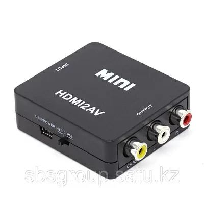 Конвертер HDMI - RCA HDV-M610 Mini Size Full HD 1080P HDMI to AV/CVBS Video Converter Adapter(Black)