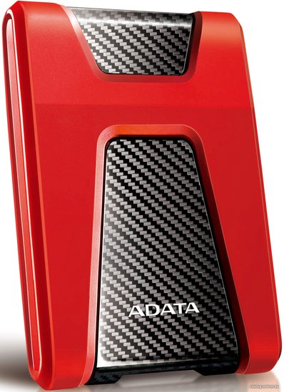 Жесткий диск A-Data USB3.0 1TB AHD650-1TU31-CRD HD650 DashDrive Durable 2.5" красный