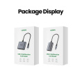 Кардридер UGREEN CM387 80798 USB-C to SD/TF + USB 2.0 Memory Card Reader. Цвет: серый