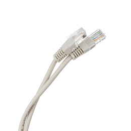 NEOMAX NM13011-010 Шнур коммут. UTP 1 м, cat.5е, 24AWG, серый, LSZH, многожильный