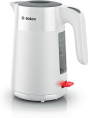 Электрочайник Bosch TWK2M161 (2400 Вт, объем: 1.7 л, подставка с возможностью вращения, материал корпуса: пластик, защита от перегрева, отключение при снятии с базы, автоматическое отключение, цвет: белый)
