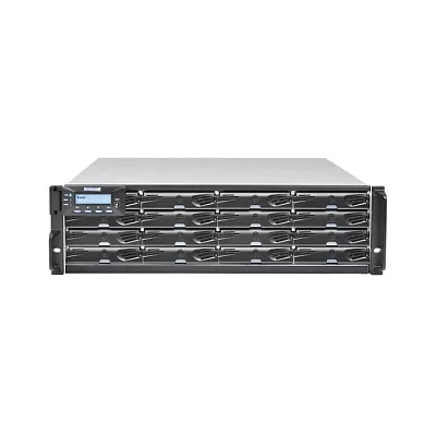 Система хранения данных Infortrend DS3016RUC000C-8U30 EonStor DS 3000U 3U/16bay, Dual controller 2x12Gb/s SAS EXP., 8x1G iSCSI + 4x host board, 2x4GB, 2x(PSU+FAN), 2x(SuperCap.+Flash), 16xdrive trays and 1xRM(ESDS 3016RUC-C)