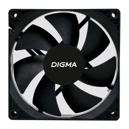 Вентилятор для корпуса Digma DFAN-90 90х90x25 черный 3-pin 4-pin Molex 23дБ Ret