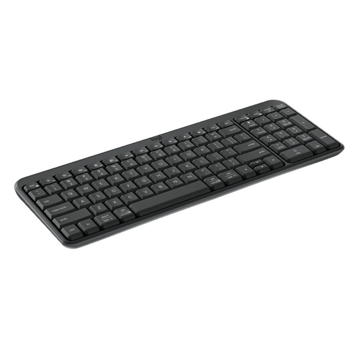 Клавиатура беспроводная Logitech K250 YR0107, Bluetooth, мембранная, заводское нанесение кириллицы, графитовый 920-013452