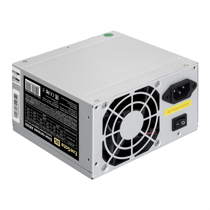 Блок питания 350W ExeGate AB350 ATX, 8cm fan, 24pin, 4pin, 3xSATA, 2xIDE EX219182RUS