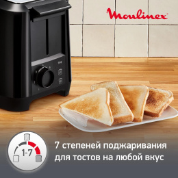Тостер Moulinex Uno LT140811,  черный [8010000210]