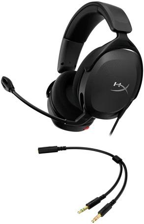 Гарнитура игровая HYPERX Cloud Stinger 2 Core, для компьютера и игровых консолей, мониторные, проводные, черный [683l9aa]