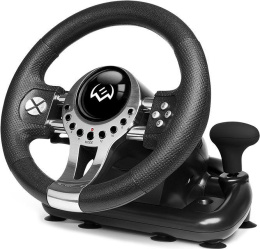 Руль SVEN GC-W700 педали, вибро, скоба, лепестки, АКПП, D-pad, 12 кл, резин. вставки, PC/Xinput SV-017996