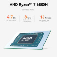 Мини-компьютер Beelink AMD Ryzen 7 6800H BL/EQR6-LP/6800H/32G/500G/Milky Grey