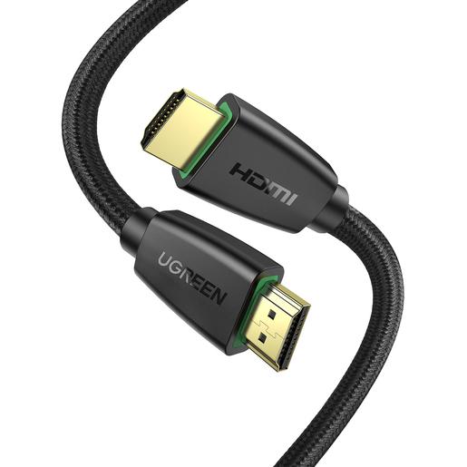 Кабель UGREEN HD118-40408 HDMI 2.0 to HDMI 2.0, 4K@60Hz, в нейлоновой оплётке, 1m, Black