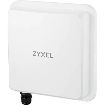 Уличный 5G маршрутизатор Zyxel NebulaFlex Pro NR7101 (вставляется 2 сим-карты), IP68, поддержка 4G/LTE Сat.20, 6 антенн с коэф. усиления до 10 dBi, 1xLAN GE, PoE only, PoE инжектор в комплекте