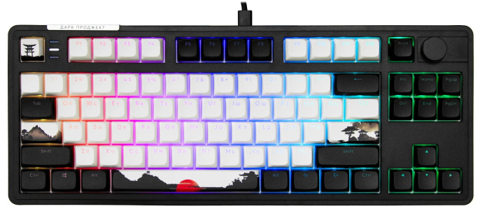 Клавиатура Дарк Проджект KD87A Черный DP-KD-87A-000100-GMS проводная, игровая, механическая, подсветка RGB, горячая замена клавиш, g3ms Moonstone свитчи