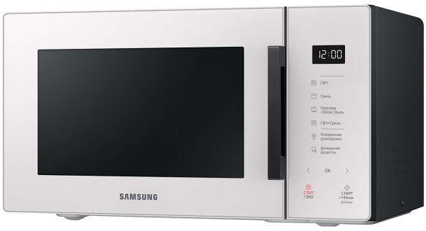 Микроволновая печь Samsung MG23T5018AE/BW, 800Вт, 23л, молочный