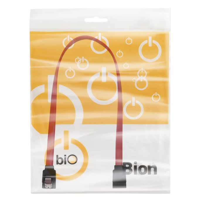 Bion Кабель Serial ATA III металлическая защелка, 30см [BXP-SATAM-DATA-30CM]