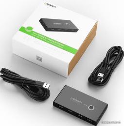 USB-хаб Ugreen US216 30767 подключение по USB-A, 4 x USB-A, корпус пластик