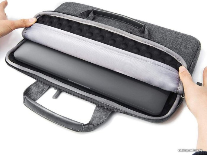 Сумка Satechi Water-Resistant Laptop Carrying Case для ноутбуков до 13"&14'' дюймов. Материал нейлон. Цвет серый. (ST-LTB13)