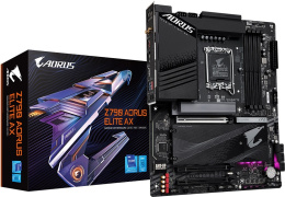 Материнская плата Gigabyte Z790 Aorus Elite AX rev. 1.1 ATX, 30.5x24.4 см, Intel Z790, 4xDDR5 DIMM, 7600МГц, до 256GB, звук 7.1, 6xSATA3.0 6Gb/s , 4xM.2, 1xPCIe5.0x16 (Z790 Aorus Elite AX (rev. 1.1))
