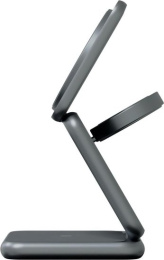 Беспроводное зарядное устройство Magssory Fold Midnight (WCH043m) (для наушников, для смартфона, для умных часов, 3 в 1 для Samsung, с магнитами)