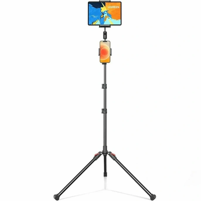 Трипод UGREEN LP585 (15647) Tripod Stand 1.7m For Tablet and Phone для планшета и смартфона. Цвет: черный