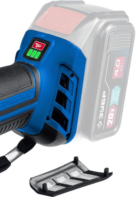 Угловая шлифмашина Зубр AB-125,  аккумуляторная, без АКБ, без ЗУ