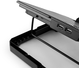 Подставка для ноутбука Buro BU-LCP150-B213, 15", 335х265х22 мм, 1хUSB, вентиляторы 2 х 140 мм, 480г, черный