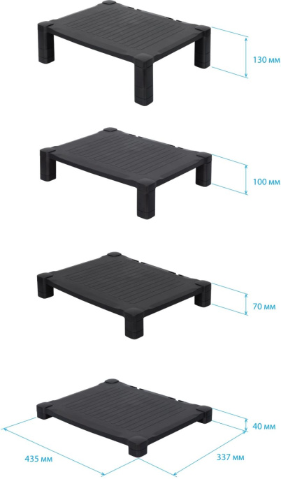Подставка под монитор Бюрократ Block,  для монитора