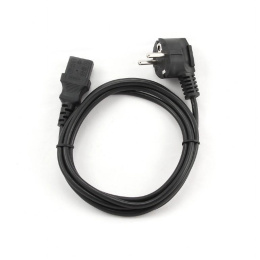 Кабель питания Cablexpert 1.8м, Schuko- C13, 6А, черный, с заземлением, пакет [PC-186]