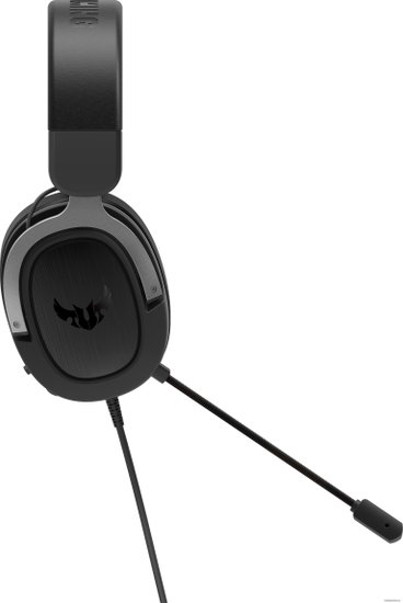 Наушники ASUS TUF GAMING H3 GUN METAL 90YH028G-B1UA00 250-мм динамики ASUS Essence/Виртуальный звук формата 7.1/ легкий вес 294 г/Совместимость с ПК, Mac, PlayStation 4 и Nintendo Switch/ Сертификация Discord & Teamspeak