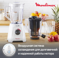 Блендер MOULINEX Blendforce LM42Q110,  стационарный,  белый