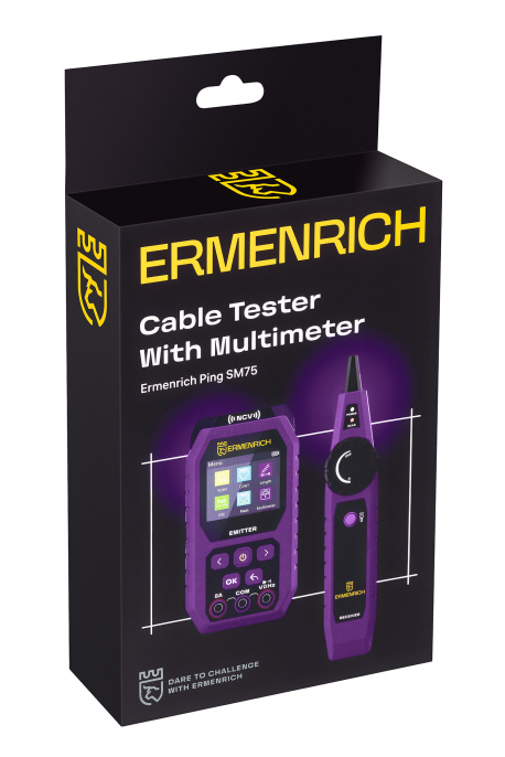 Кабельный тестер с мультиметром Ermenrich Ping SM75