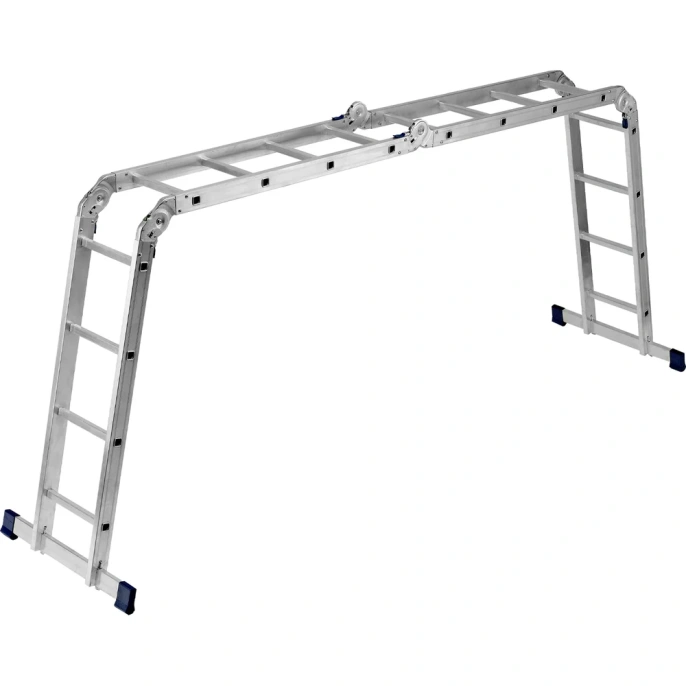 Шарнирная алюминиевая лестница СИБРТЕХ 4х4 97882